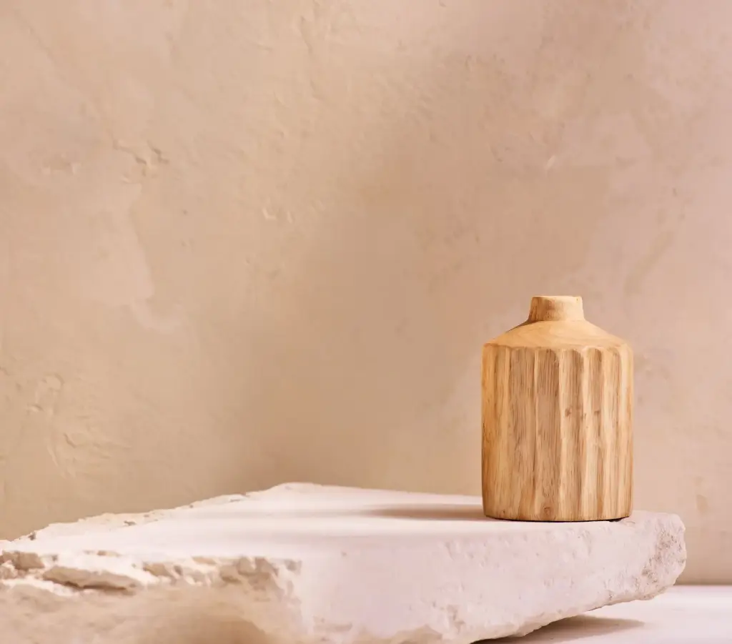 Mango vaasje gekerfd - cilinder